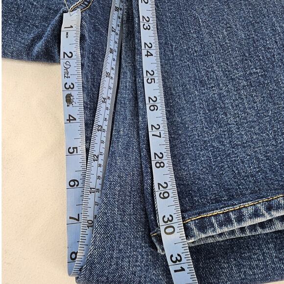 LE JEAN BY CHARLIE GAY WOMEN'S STELLA FLARE HI-RISE BLUE WASH JEAN PANT SIZE 26 - Picture 11 of 13